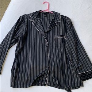 Victoria’s Secret Black/white/grey Silk pajamas